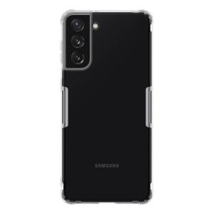 NILLKIN NATURE szilikon telefonvédő (közepesen ütésálló, légpárnás sarok, 0.6 mm, ultravékony) ÁTLÁTSZÓ Samsung Galaxy S21 Plus (SM-G996) 5G