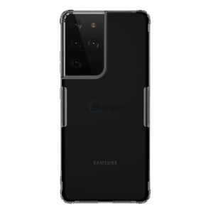 NILLKIN NATURE szilikon telefonvédő (közepesen ütésálló, légpárnás sarok, 0.6 mm, ultravékony) SZÜRKE Samsung Galaxy S21 Ultra (SM-G998) 5G