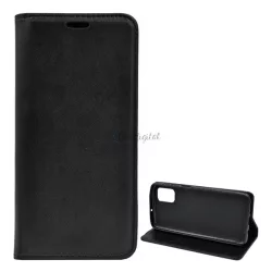   Tok álló, bőr hatású (FLIP, oldalra nyíló, asztali tartó funkció) FEKETE Samsung Galaxy M51 (SM-M515F)