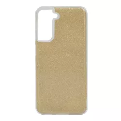   Szilikon telefonvédő (műanyag belső, csillogó hátlap) ARANY Samsung Galaxy S21 (SM-G991) 5G