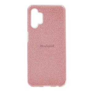 Szilikon telefonvédő (műanyag belső, csillogó hátlap) RÓZSASZÍN Samsung Galaxy A32 5G (SM-A326)