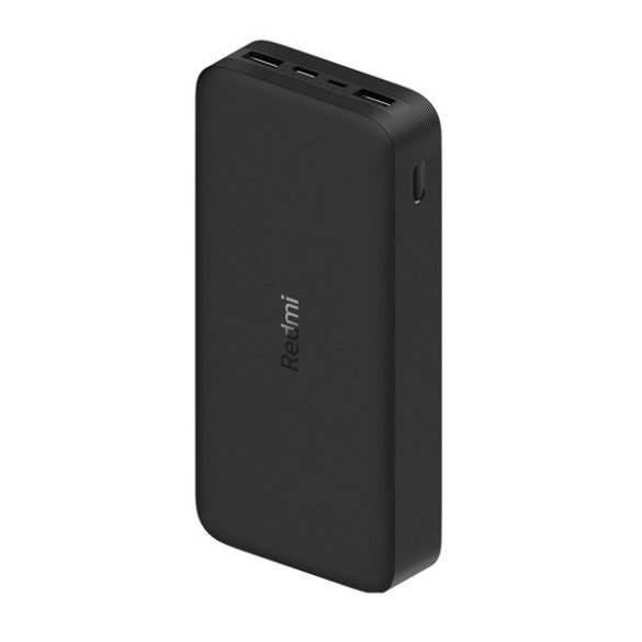 XIAOMI Mi PowerBank Dual vésztöltő 2 USB+Type-C+microUSB aljzat (20000mAh, 18W, gyorstöltő) FEKETE