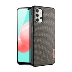   DUX DUCIS FINO szilikon telefonvédő (műanyag belső, közepesen ütésálló, rács minta) BARNA Samsung Galaxy A32 5G (SM-A326)