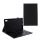 Tok álló, bőr hatású (FLIP, bluetooth billentyűzet, asztali tartó funkció, érintőceruza tartó) FEKETE Lenovo Tab M10 HD (TB-X306F)