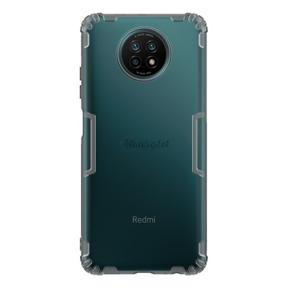 NILLKIN NATURE szilikon telefonvédő (közepesen ütésálló, légpárnás sarok, 0.6 mm, ultravékony) SZÜRKE Xiaomi Redmi Note 9 5G