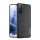 DUX DUCIS FINO szilikon telefonvédő (műanyag belső, közepesen ütésálló, rács minta) FEKETE Samsung Galaxy S21 Plus (SM-G996) 5G