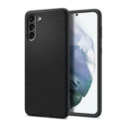   SPIGEN LIQUID AIR szilikon telefonvédő (közepesen ütésálló, légpárnás sarok, rombusz minta) FEKETE Samsung Galaxy S21 (SM-G991) 5G