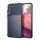 Szilikon telefonvédő (közepesen ütésálló, csíkos, dombor minta) SÖTÉTKÉK Samsung Galaxy S21 Plus (SM-G996) 5G