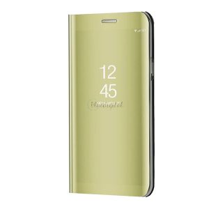 Tok álló (aktív FLIP, oldalra nyíló, asztali tartó funkció, tükrös felület, Mirror View Case) ARANY Samsung Galaxy A52 4G (SM-A525F), Samsung Galaxy A52 5G (SM-A526F), Samsung Galaxy A52s 5G