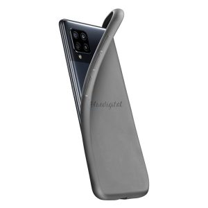 CELLULARLINE CHROMA szilikon telefonvédő (matt, mikrofiber plüss belső) FEKETE Samsung Galaxy A42 5G (SM-A425F)