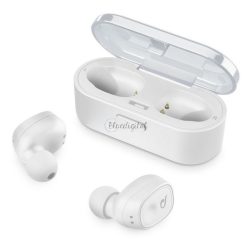   CELLULARLINE SHADOW bluetooth fülhallgató SZTEREO (v5.0, TWS, ultrakönnyű, mikrofon, aktív zajszűrő + töltőtok) FEHÉR