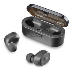   CELLULARLINE SHADOW bluetooth fülhallgató SZTEREO (v5.0, TWS, ultrakönnyű, mikrofon, aktív zajszűrő + töltőtok) FEKETE