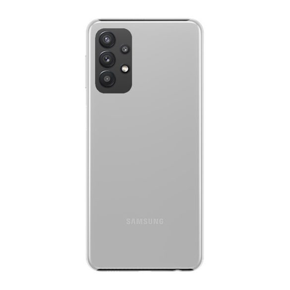 Műanyag telefonvédő (gumírozott) ÁTLÁTSZÓ Samsung Galaxy A32 5G (SM-A326)