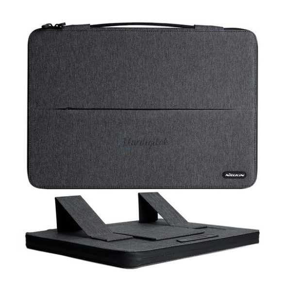NILLKIN COMMUTER tok fekvő NOTEBOOK/TABLET 3in1 (univerzális, asztali tartó, cipzár, 14" méret) FEKETE 