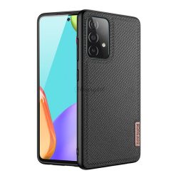   DUX DUCIS FINO szilikon telefonvédő (műanyag belső, közepesen ütésálló, rács minta) FEKETE Samsung Galaxy A72 5G (SM-A726F), Samsung Galaxy A72 4G (SM-A725F)