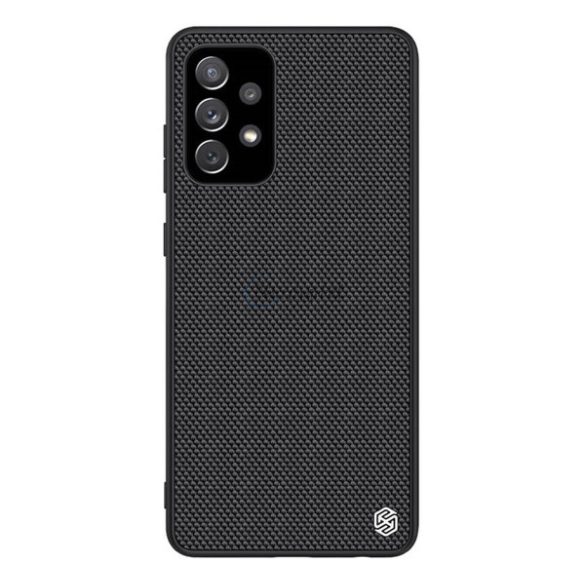 NILLKIN TEXTURED műanyag telefonvédő (érdes felület, közepesen ütésálló, szilikon keret, 3D minta) FEKETE Samsung Galaxy A72 4G (SM-A725F), Samsung Galaxy A72 5G (SM-A726F)