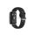 Pótszíj (egyedi méret, szilikon, lyukacsos, légáteresztő) FEKETE Huawei Watch Fit
