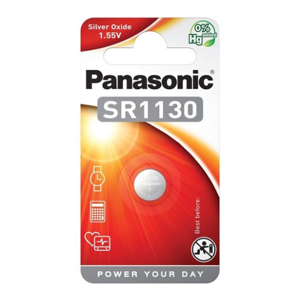 PANASONIC óraelem (SR1130, 1.55V, ezüst-oxid) 1db/csomag