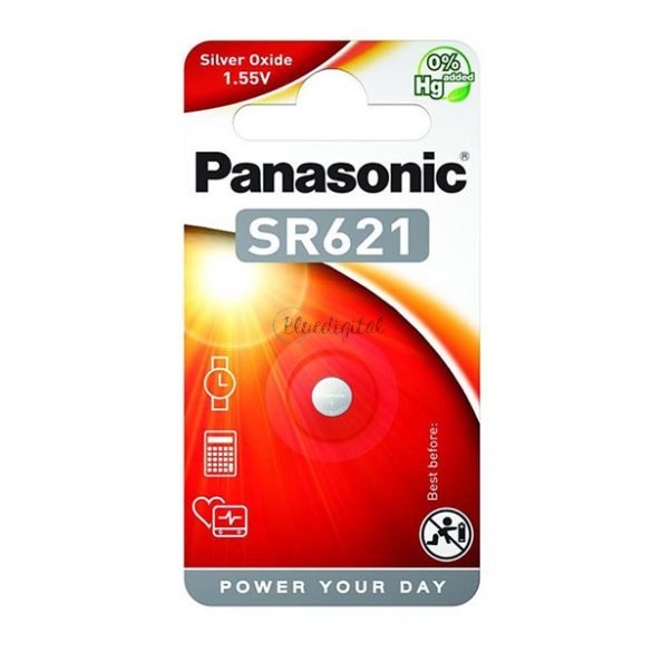 PANASONIC óraelem (SR621, 1.5V, ezüst-oxid) 1db/ csomag