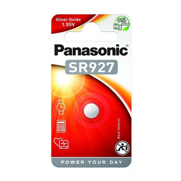 PANASONIC óraelem (SR927, 1.55V, ezüst-oxid) 1db/csomag