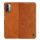 NILLKIN QIN tok álló, bőr hatású (FLIP, oldalra nyíló, bankkártya tartó) BARNA Xiaomi Redmi 9T