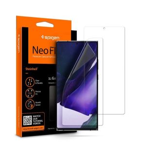 SPIGEN NEOFLEX képernyővédő fólia 2db (full screen, íves részre, tok barát) ÁTLÁTSZÓ Samsung Galaxy Note 20 Ultra 5G (SM-N986F), Samsung Galaxy Note 20 Ultra (SM-N985F)