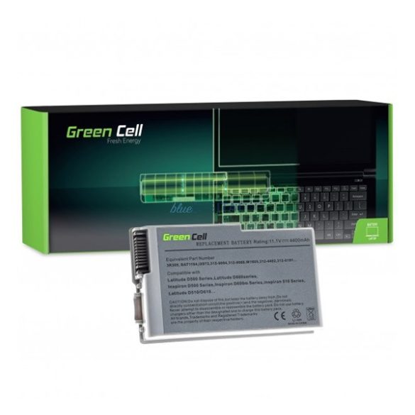 GREEN CELL akku 11.1V/4400mAh, Dell Latitude D500 D505 D510 D520 D530 D600 D610