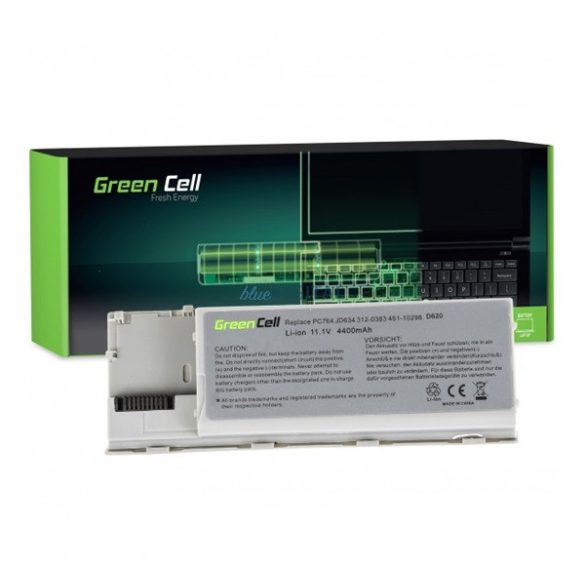 GREEN CELL akku 11,1V/4400mAh, Dell Latitude D620 D630 D630N D631