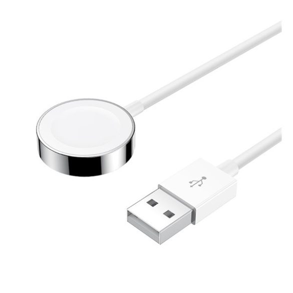 JOYROOM töltőkábel USB (gyorstöltő, mágneses, 120cm, Apple Watch töltő) FEHÉR Apple Watch Series SE 44mm, Watch Series 6 44mm, Watch Series SE 40mm