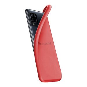 CELLULARLINE CHROMA szilikon telefonvédő (matt, mikrofiber plüss belső) PIROS Samsung Galaxy A42 5G (SM-A425F)