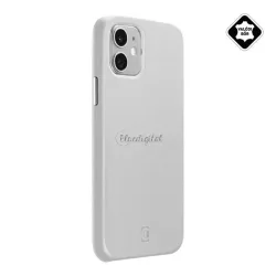   CELLULARLINE ELITE műanyag telefonvédő (mikrofiber belső, valódi bőr hátlap) FEHÉR Apple iPhone 12 mini