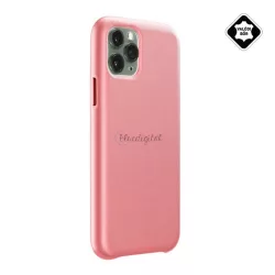   CELLULARLINE ELITE műanyag telefonvédő (mikrofiber belső, valódi bőr hátlap) NARANCSSÁRGA Apple iPhone 11 Pro