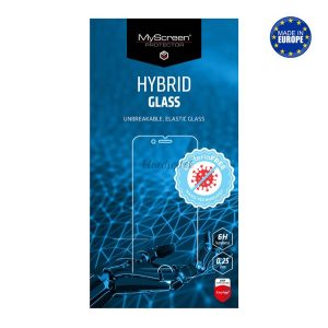 MYSCREEN DIAMOND HYBRIDGLASS BacteriaFREE képernyővédő üveg (flexibilis, antibakteriális, 3H, NEM íves) ÁTLÁTSZÓ CAT S62 Pro