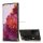 Szilikon telefonvédő (közepesen ütésálló, asztali tartó funkció, bőrhatású hátlap + kézpánt + vállpánt) FEKETE Samsung Galaxy S21 Ultra (SM-G998) 5G