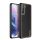 DUX DUCIS YOLO műanyag telefonvédő (szilikon keret, közepesen ütésálló, fémhatású keret, bőr hatású hátlap) FEKETE Samsung Galaxy S21 Plus (SM-G996) 5G