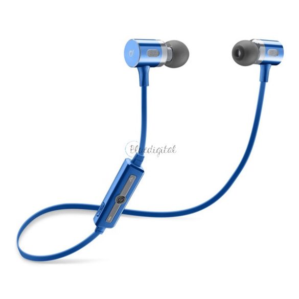 CELLULARLINE MOTION bluetooth fülhallgató SZTEREO (v5.0, mikrofon, felvevő gomb, hangerőszabályzó, SPORT) KÉK