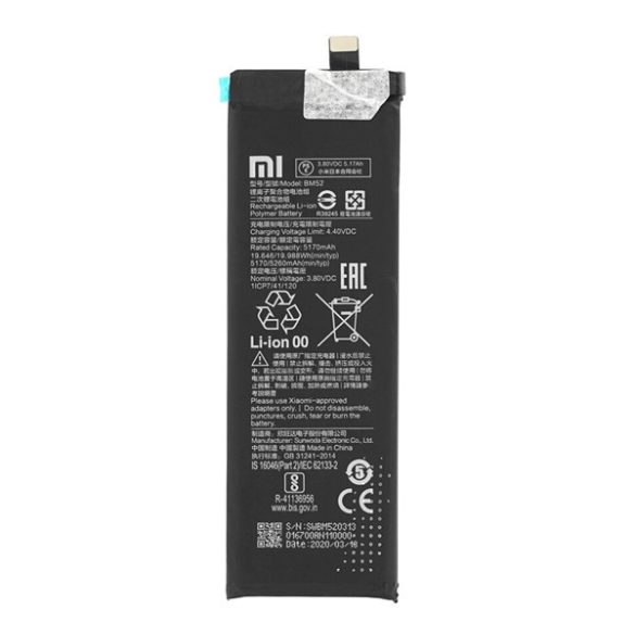 XIAOMI akku 5260mAh LI-ION Xiaomi Mi Note 10 Pro, Mi Note 10, Mi Note 10 Lite