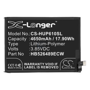 CAMERON SINO Li-Polymer akku (3.85V/4650mAh, Huawei HB526489ECW kompatibilis) FEKETE Huawei Y6p