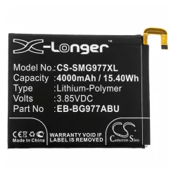   CAMERON SINO Li-Polymer akku (3.85V/4000mAh, Samsung EB-BG977ABU kompatibilis) FEKETE Samsung Galaxy S10 5G (SM-G977U)