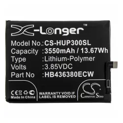   CAMERON SINO Li-Polymer akku (3.85V/3550mAh, Huawei HB436380ECW kompatibilis) FEKETE Huawei P30