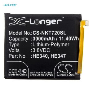 CAMERON SINO Li-Polymer akku (3.8V/3000mAh, Nokia HE340 kompatibilis) FEKETE Nokia 7.1