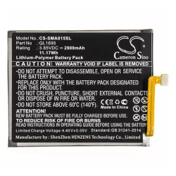   CAMERON SINO Li-Polymer akku (3.85V/2900mAh, Samsung QL1695 kompatibilis) FEKETE Samsung Galaxy A01 (SM-A015F)