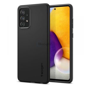 SPIGEN THIN FIT műanyag telefonvédő (matt, ultravékony, kamera védelem) FEKETE Samsung Galaxy A72 5G (SM-A726F), Samsung Galaxy A72 4G (SM-A725F)