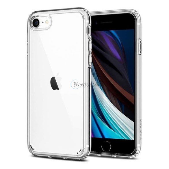 SPIGEN ULTRA HYBRID műanyag telefonvédő (közepesen ütésálló, szilikon légpárnás keret) ÁTLÁTSZÓ Apple iPhone 7 4.7, Apple iPhone SE 2 (2020), Apple iPhone 8 4.7, Apple iPhone SE 3 (2022)
