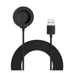  Töltőkábel USB (mágneses, 100cm) FEKETE Huawei Watch GT 2 Pro, Huawei Watch 3 Pro, Huawei Watch 3, Huawei Watch GT 3 46mm, Huawei Watch GT Runner 46mm, Huawei Watch GT 3 Pro 46mm, Huawei Watch GT 