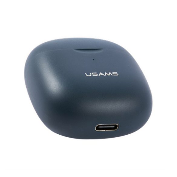 USAMS IA04 bluetooth fülhallgató SZTEREO (v5.0, TWS, mikrofon + töltőtok) SÖTÉTKÉK