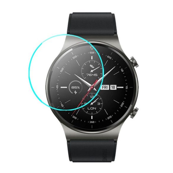 Képernyővédő üveg (0.3mm, 9H, NEM íves) ÁTLÁTSZÓ Huawei Watch GT 2 Pro