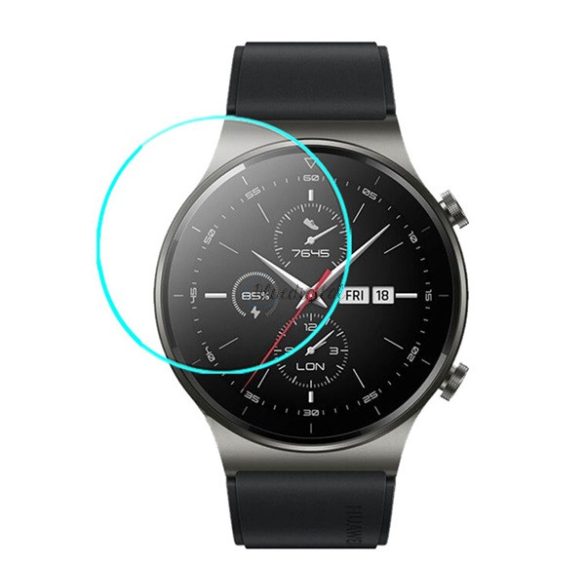 Képernyővédő üveg (karcálló, 0.3mm, 9H, NEM íves) ÁTLÁTSZÓ Huawei Watch GT 2 Pro