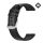 Pótszíj (univerzális, 22 mm, valódi bőr, szilikon belső) FEKETE Huawei Watch GT Active, Huawei Watch, Huawei Watch 2, Samsung Galaxy Watch 46mm (SM-R800N), Huawei Watch 2 Classic, Huawei Watch 2