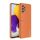 DUX DUCIS YOLO műanyag telefonvédő (szilikon keret, közepesen ütésálló, fémhatású keret, bőr hatású hátlap) NARANCSSÁRGA Samsung Galaxy A72 4G (SM-A725F), Samsung Galaxy A72 5G (SM-A72
